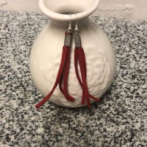 Cowgirl’s Leather Tassels Earrings